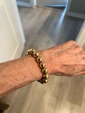 Gold filled Beaded Stretch Bracelet - Women r
